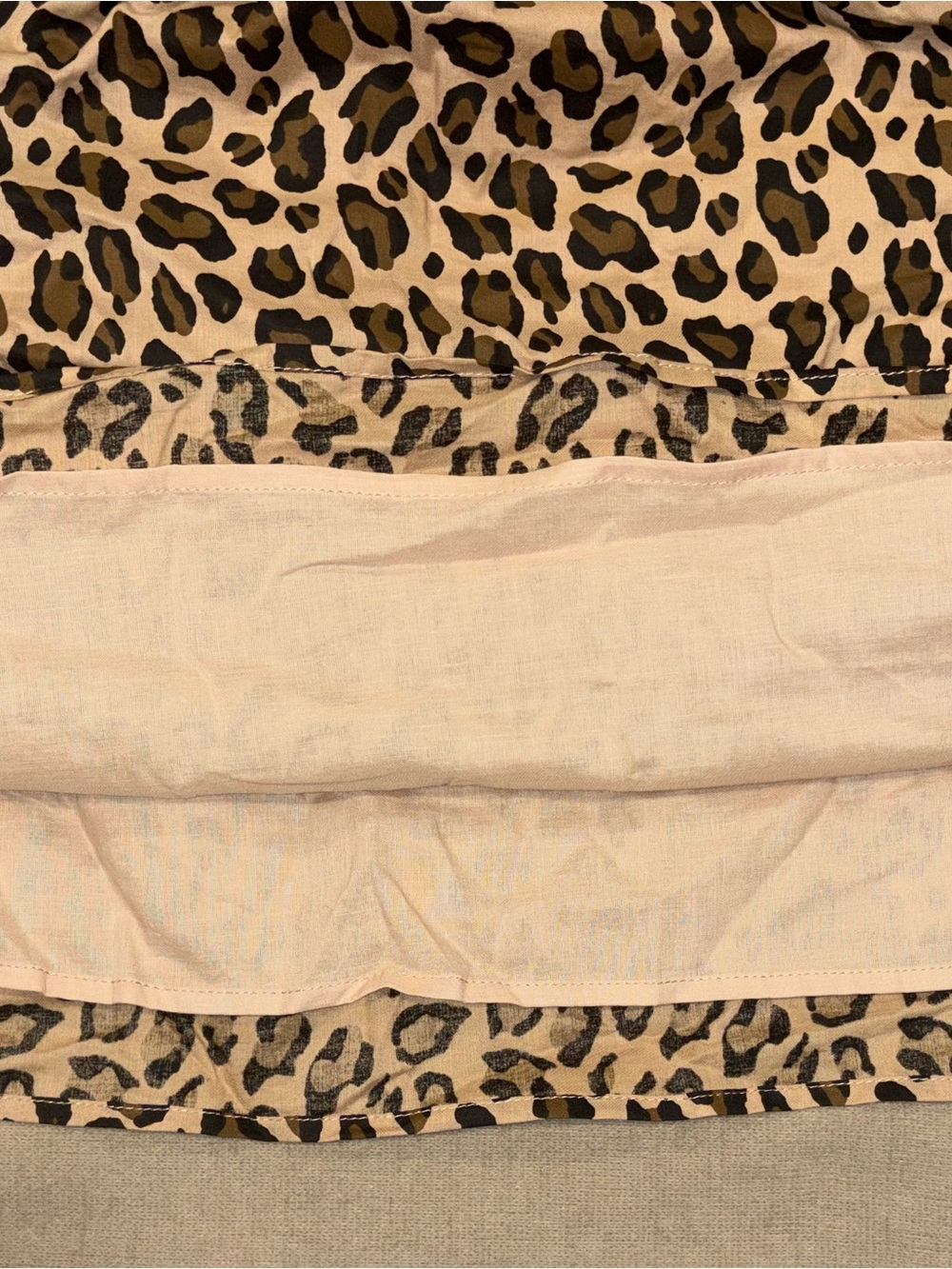 Leopard Print Ruffle Strap Tank Top - Picture 4 of 5
